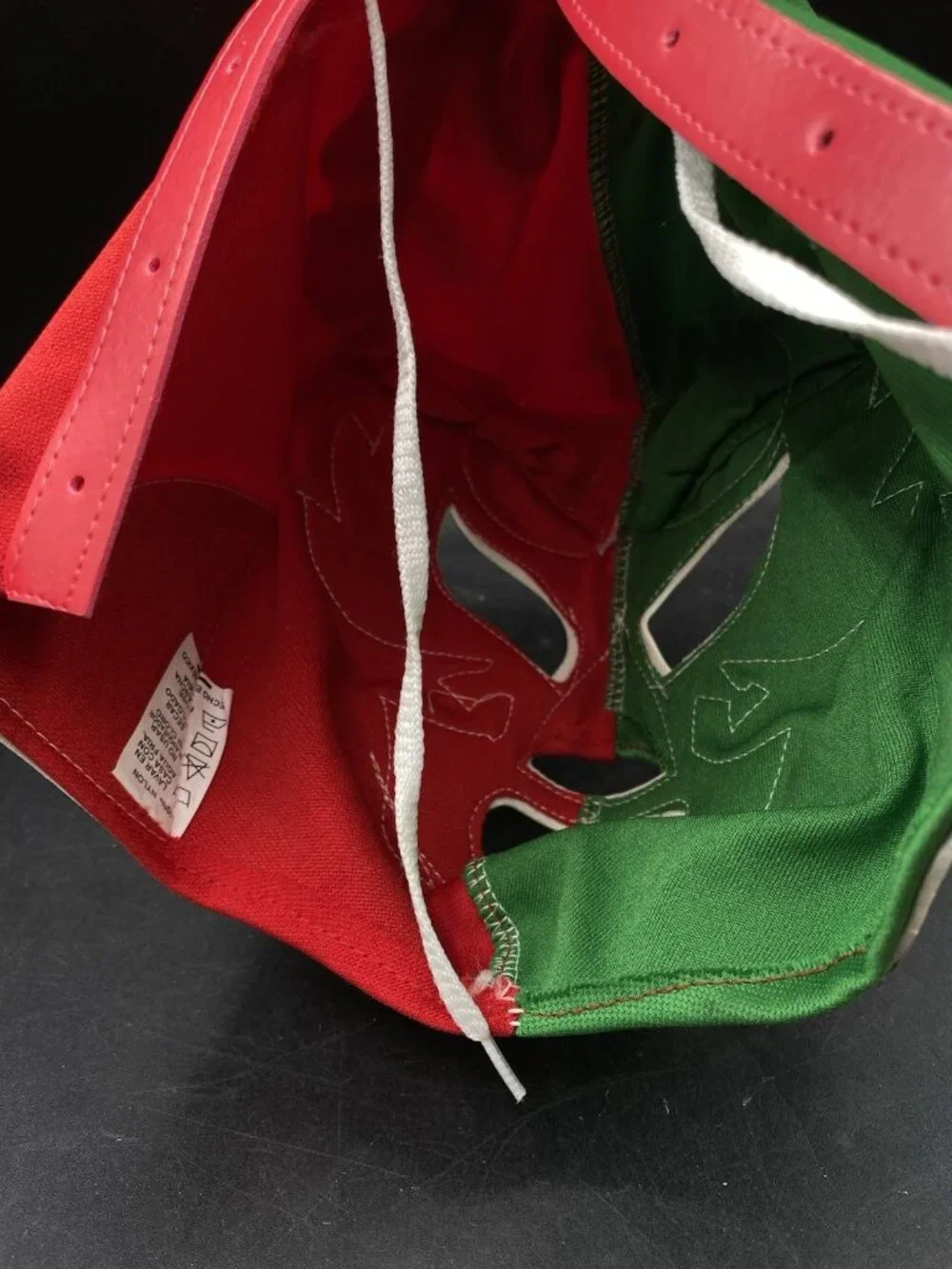 Mexican Lucha Libre Wrestling Mask Red Green White Rey Mysterio #2 - Picture 5 of 7
